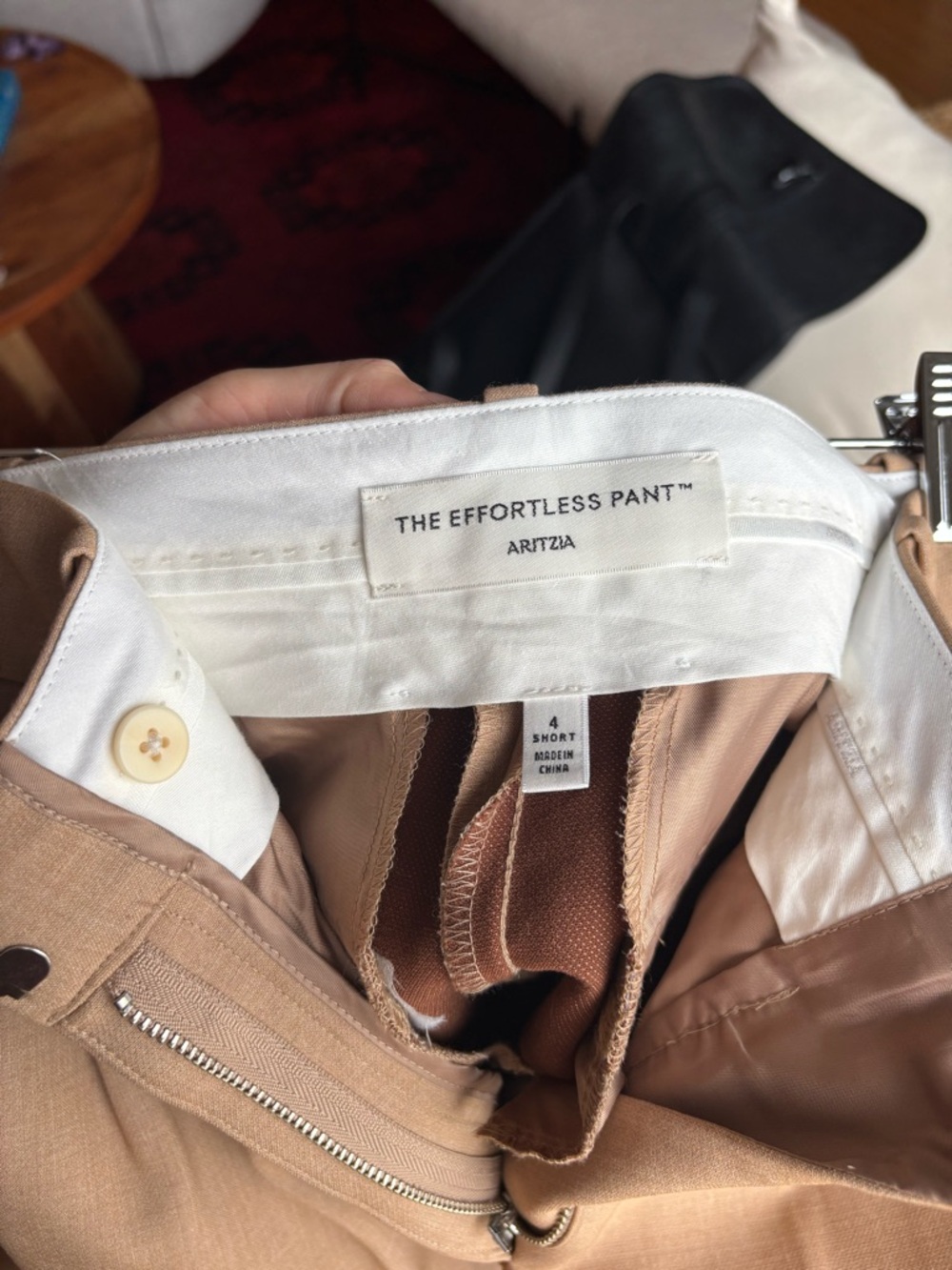 Aritzia Effortless Plants (short) Pleated in Camel - Picture 2 of 6